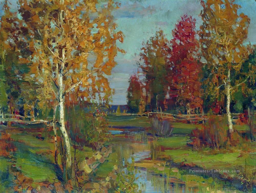 automne Isaac Levitan bois arbres paysage Peintures à l'huile